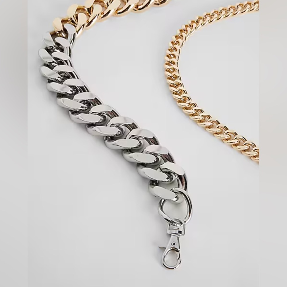 Express Two Tone Chain Belt - NWT